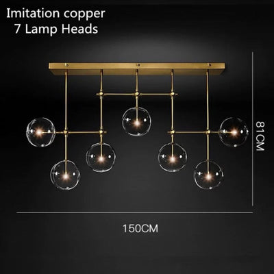 Lustre en Verre Créatif Design Post-Moderne Minimaliste Élégant - Lumiine