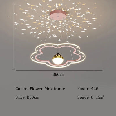 Lustre Moderne avec Projection Ciel Étoilé pour Chambre Enfant