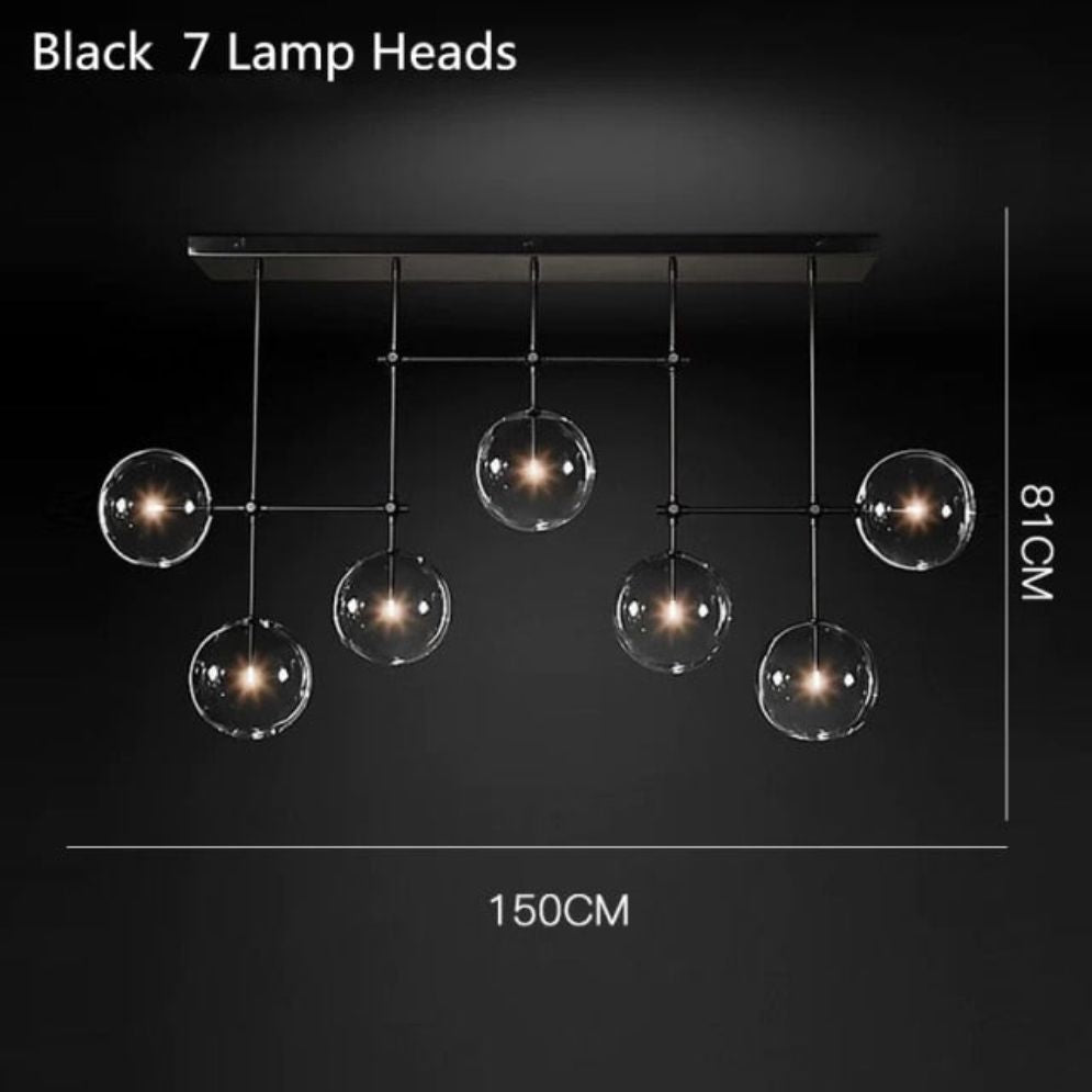 Lustre en Verre Créatif Design Post-Moderne Minimaliste Élégant - Lumiine