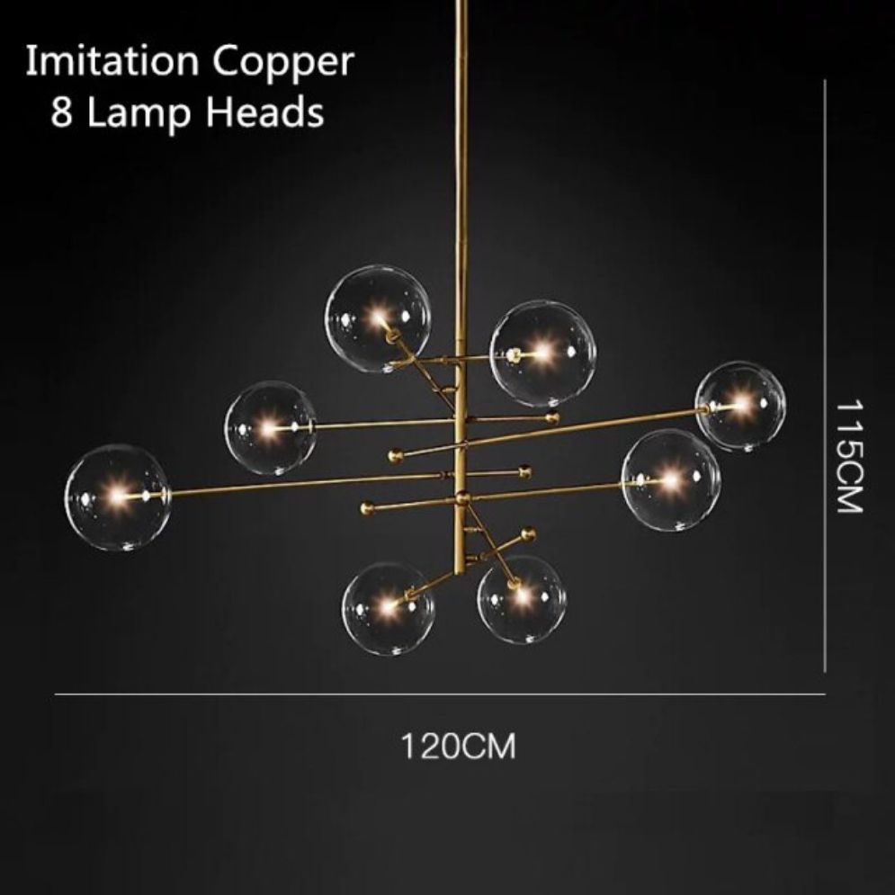 Lustre en Verre Créatif Design Post-Moderne Minimaliste Élégant - Lumiine