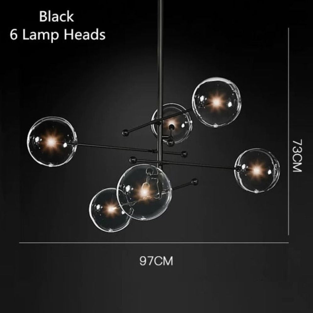 Lustre en Verre Créatif Design Post-Moderne Minimaliste Élégant - Lumiine