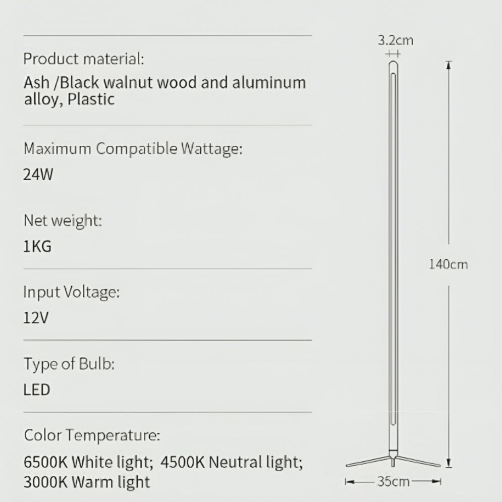 Lampadaires Led En Bois