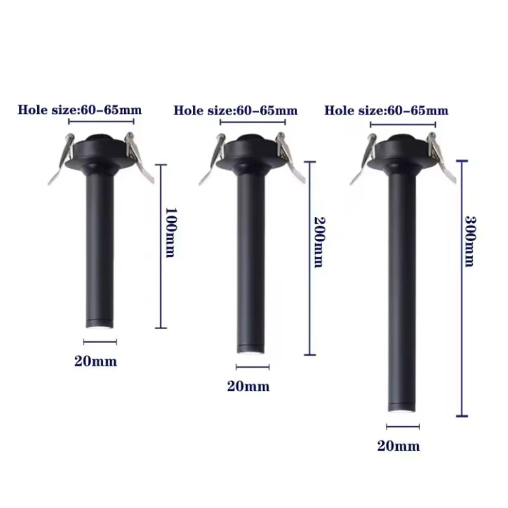 Spot Plafond à Led Tube Directionnel Blanc ou Noir