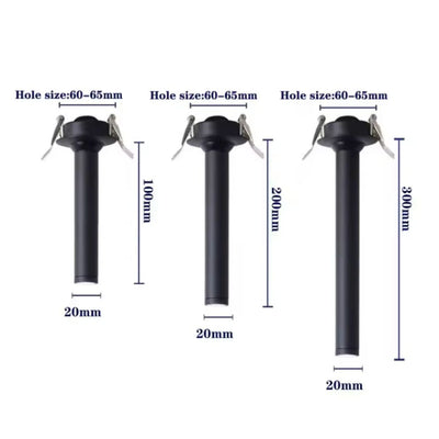 Spot Plafond à Led Tube Directionnel Blanc ou Noir