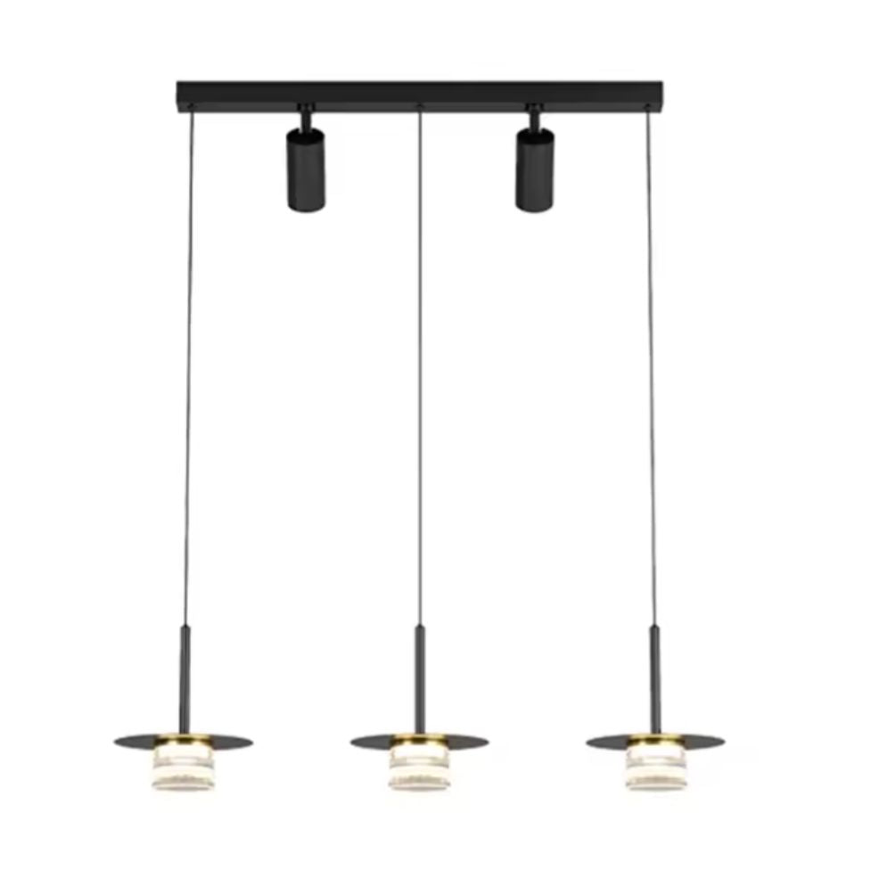 Suspension Design Led Formes Géométriques en Métal Luxury - Lumiine

