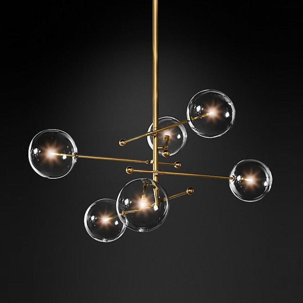 Lustre en Verre Créatif Design Post-Moderne Minimaliste Élégant - Lumiine