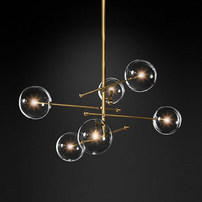 Lustre en Verre Créatif Design Post-Moderne Minimaliste Élégant - Lumiine