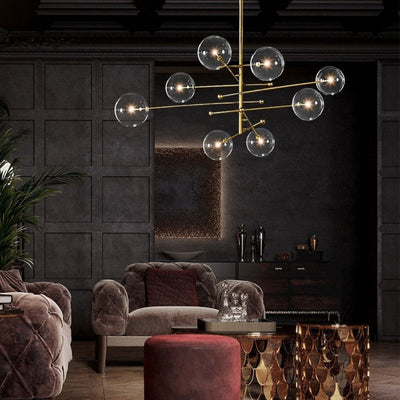 Lustre en Verre Créatif Design Post-Moderne Minimaliste Élégant - Lumiine