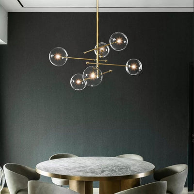 Lustre en Verre Créatif Design Post-Moderne Minimaliste Élégant - Lumiine
