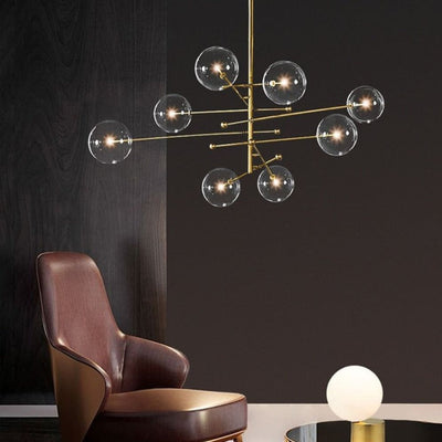 Lustre en Verre Créatif Design Post-Moderne Minimaliste Élégant - Lumiine