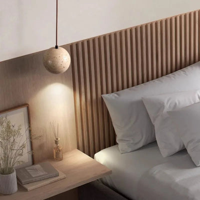 Suspension LED en Pierre Naturelle pour Intérieur Moderne - Lumiine