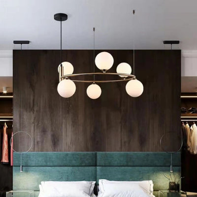 Lustre Minimaliste en Verre pour Décoration Intérieure Moderne - Lumiine