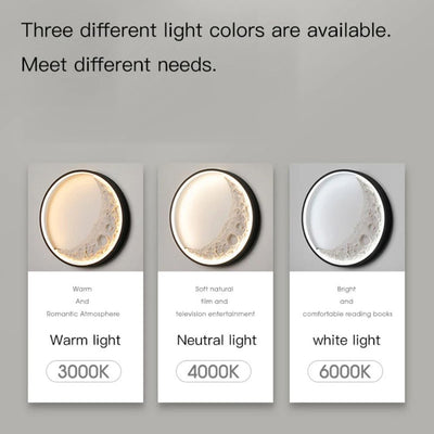 Applique Murale Moderne Led en Forme de Lune Moon