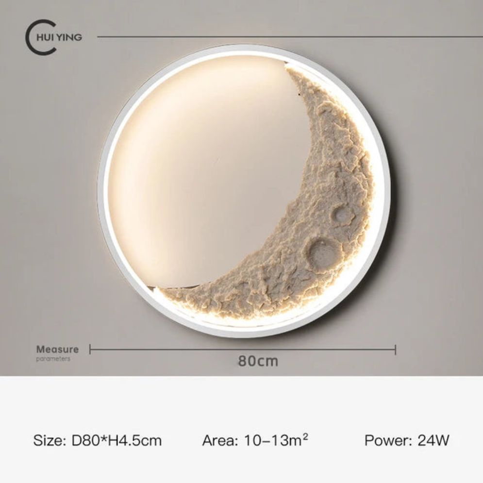 Applique Murale Moderne Led en Forme de Lune Moon - Lumiine