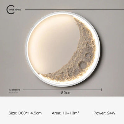 Applique Murale Moderne Led en Forme de Lune Moon - Lumiine