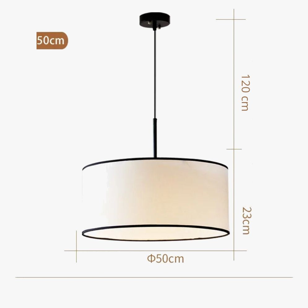 Lustre Nouveauté en Tissu Design Éclairage Maison Fil Réglable - Lumiine