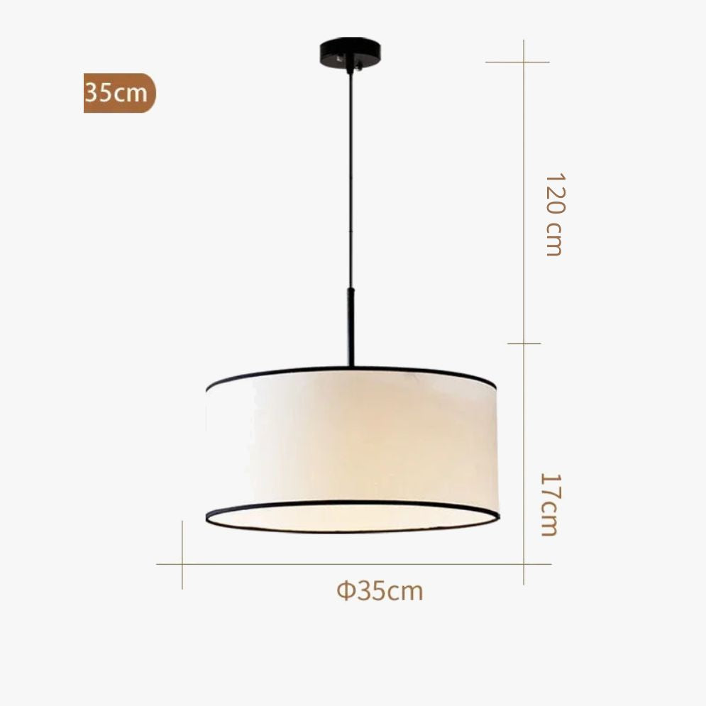 Lustre Nouveauté en Tissu Design Éclairage Maison Fil Réglable - Lumiine