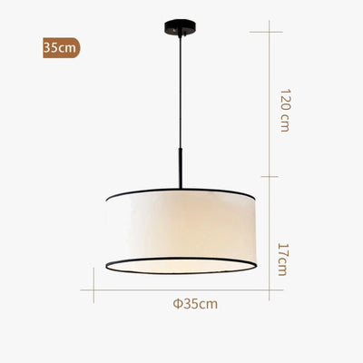 Lustre Nouveauté en Tissu Design Éclairage Maison Fil Réglable - Lumiine