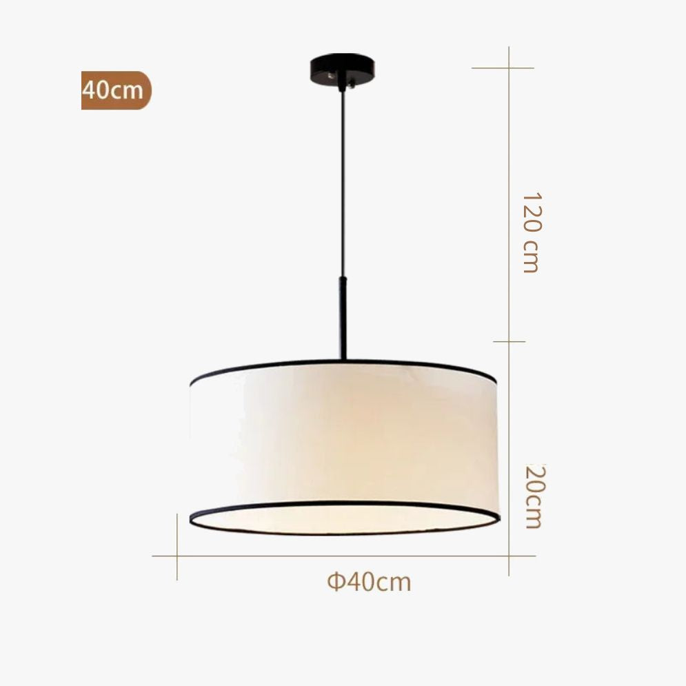 Lustre Nouveauté en Tissu Design Éclairage Maison Fil Réglable - Lumiine