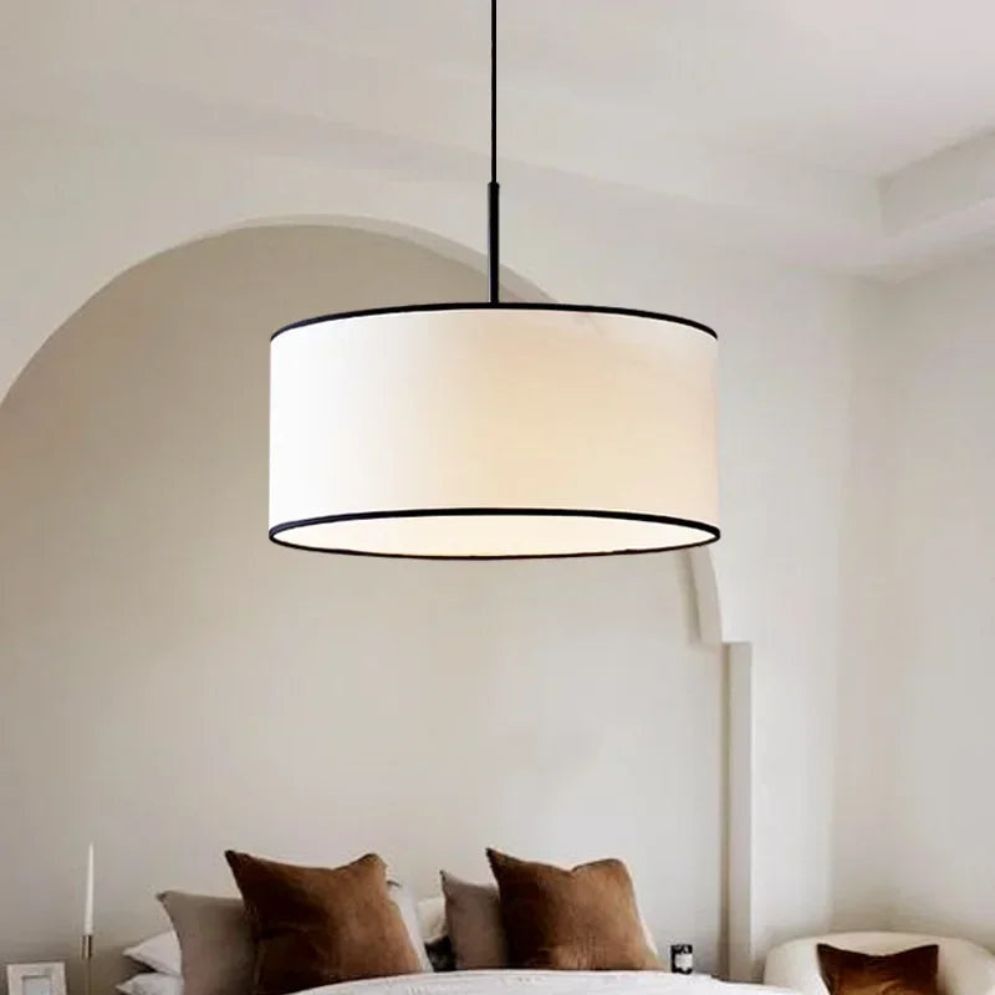 Lustre Nouveauté en Tissu Design Éclairage Maison Fil Réglable - Lumiine