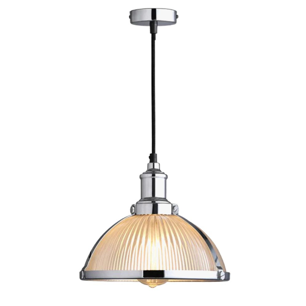 Suspension Design Led avec Abat-Jour en Verre Coloré Brossé - Lumiine