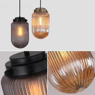 Suspension Design en Verre Vintage Rétro Countryside - Lumiine