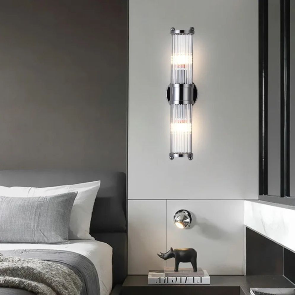 Applique à Tableau et Miroir Led Chromée et Cristal