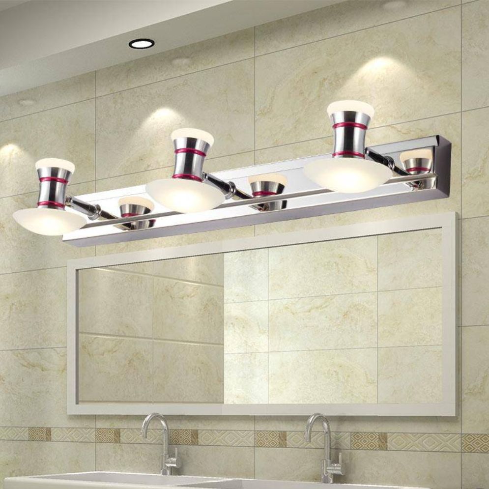 Applique Chromée Miroir Salle de Bain (2 ou 3 Lampes) - Lumiine