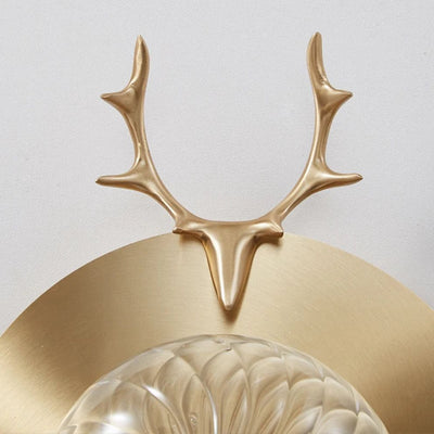 Applique Design Led en Forme de Tête Cerf de Couleur - Lumiine