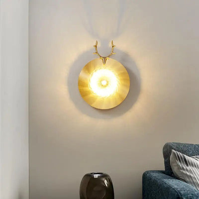 Applique Design Led en Forme de Tête Cerf de Couleur - Lumiine