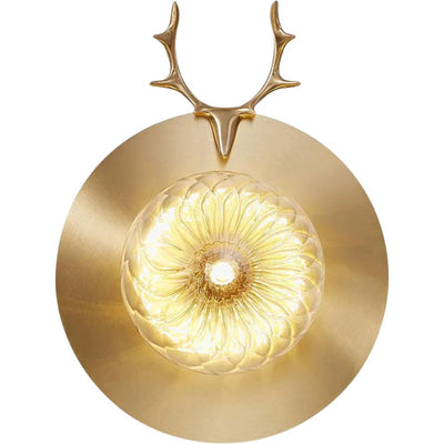 Applique Design Led en Forme de Tête Cerf de Couleur - Lumiine