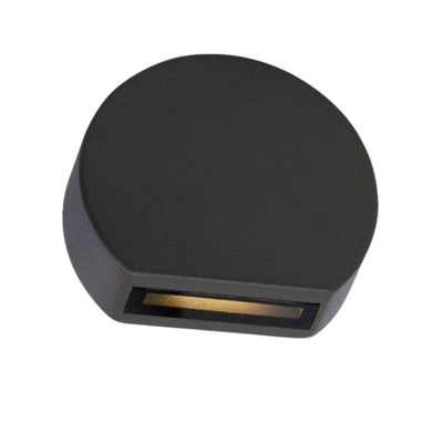 Applique Extérieur Led Ronde Noire Porch - Lumiine