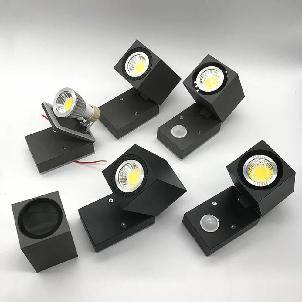 Applique Extérieur Spots Led en Aluminium Cubique - Lumiine