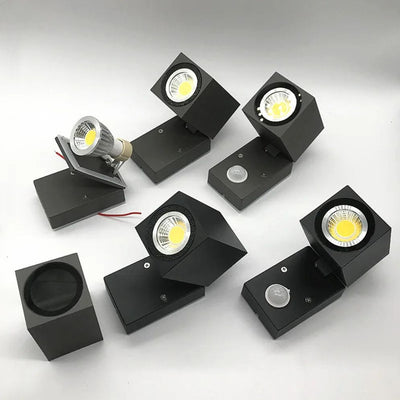 Applique Extérieur Spots Led en Aluminium Cubique - Lumiine