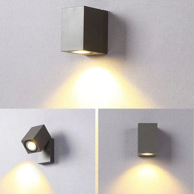 Applique Extérieur Spots Led en Aluminium Cubique
