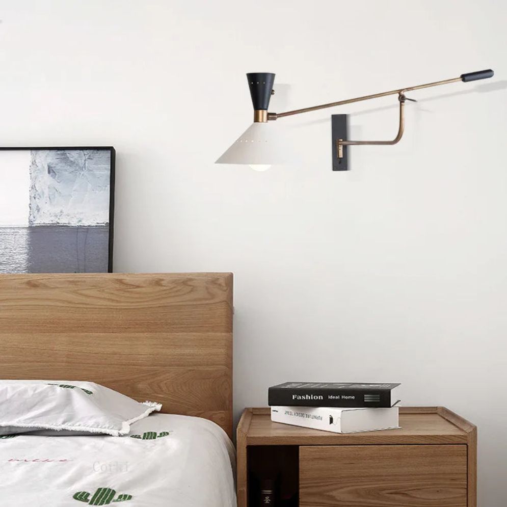 Applique Murale Ajustable Design Led avec Bras en Métal - Lumiine