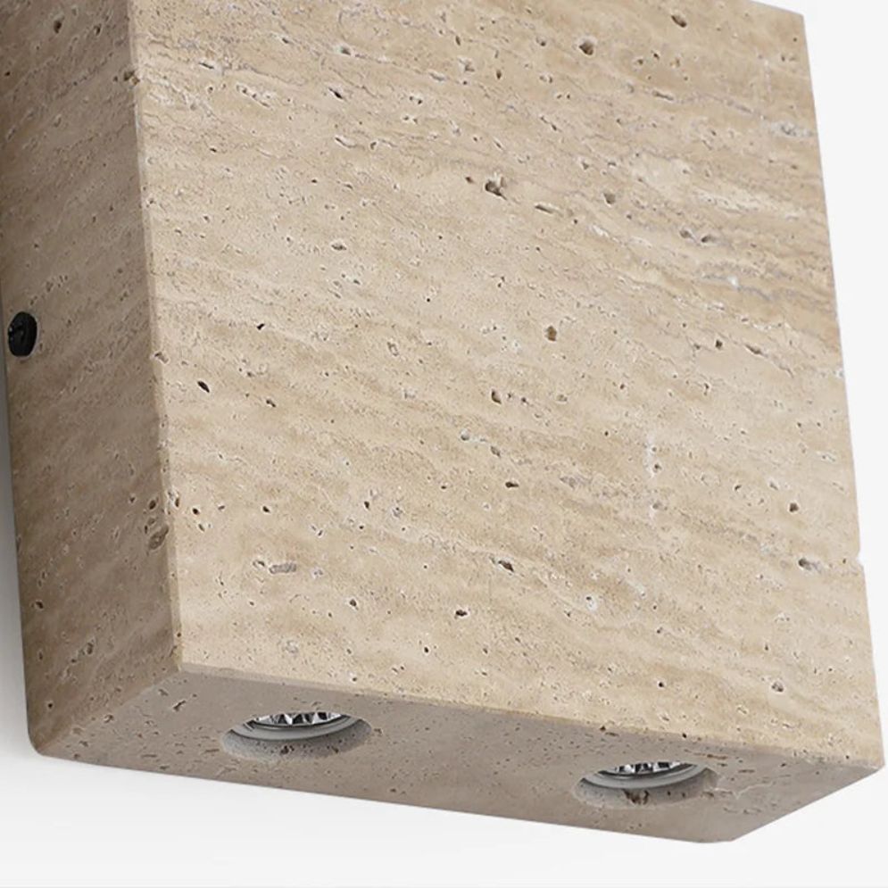 Applique Murale Artistique en Pierre Naturelle pour Luminaires D'ambiance - Lumiine