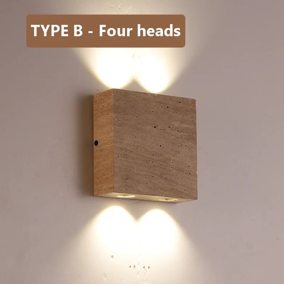 Applique Murale Artistique en Pierre Naturelle pour Luminaires D'ambiance - Lumiine