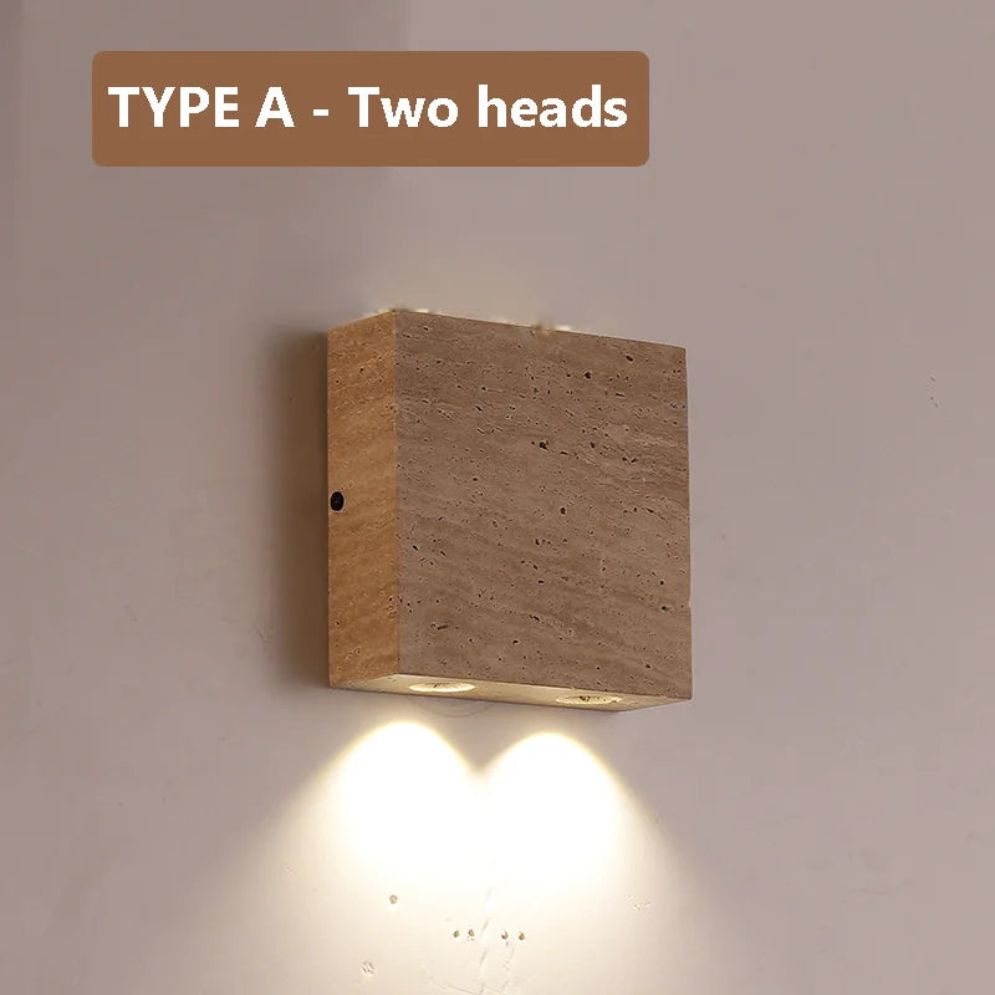 Applique Murale Artistique en Pierre Naturelle pour Luminaires D'ambiance - Lumiine