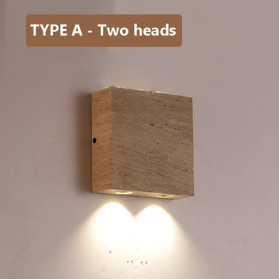 Applique Murale Artistique en Pierre Naturelle pour Luminaires D'ambiance - Lumiine