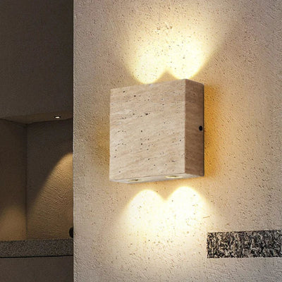 Applique Murale Artistique en Pierre Naturelle pour Luminaires D'ambiance - Lumiine