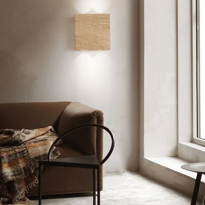 Applique Murale Artistique en Pierre Naturelle pour Luminaires D'ambiance - Lumiine