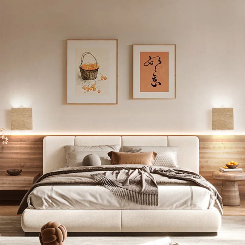 Applique Murale Artistique en Pierre Naturelle pour Luminaires D'ambiance - Lumiine
