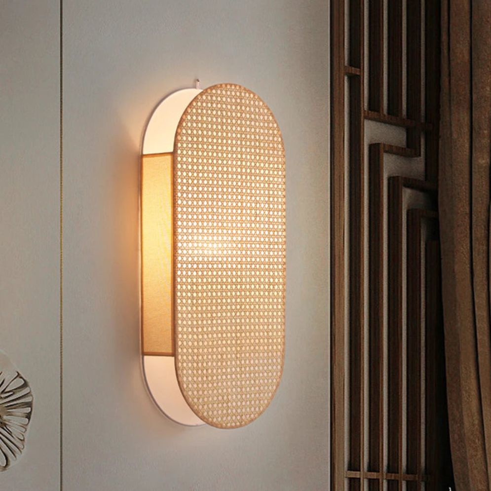 Applique Murale Bambou LED Arrondie Ajourée - Lumiine