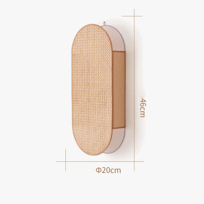 Applique Murale Bambou LED Arrondie Ajourée - Lumiine