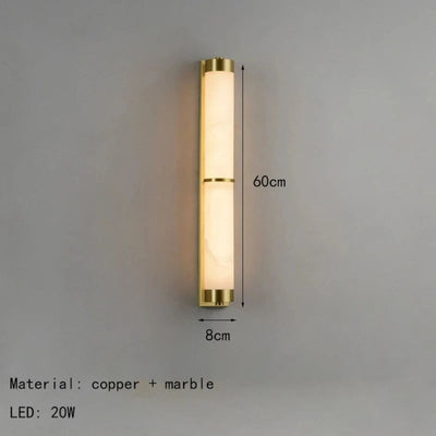 Applique Murale Cylindre LED Marbre