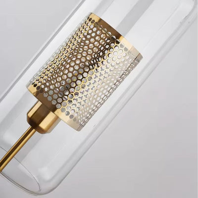 Applique murale led avec bras en métal et abat-jour verre - Lumiine