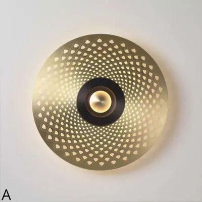 Applique Murale Design Led Plusieurs Disques Doré ou Cuivré - Lumiine
