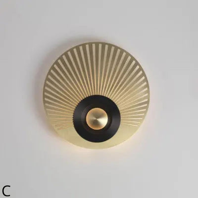 Applique Murale Design Led Plusieurs Disques Doré ou Cuivré - Lumiine
