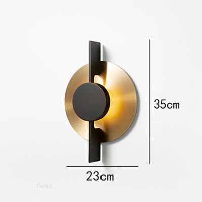 Applique Murale avec Sport Dirigeable en Métal Doré ou Noir - Lumiine